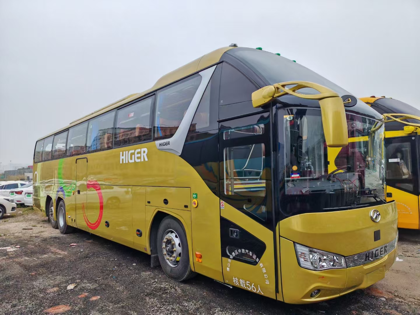 56-seat coach exterior example